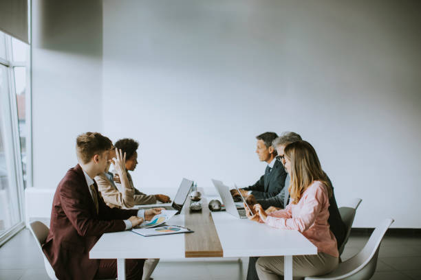 istock Multiethnic business people working together in the office 1281823658