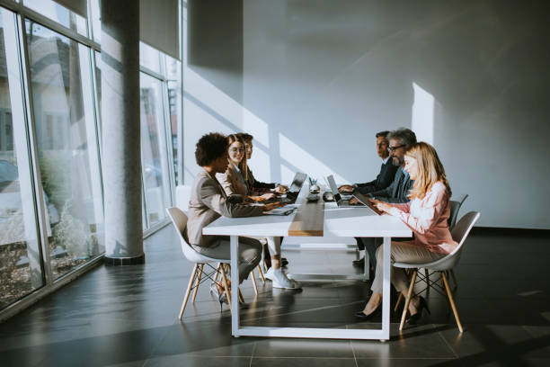 istock Multiethnic business people working together in the office 1281823663