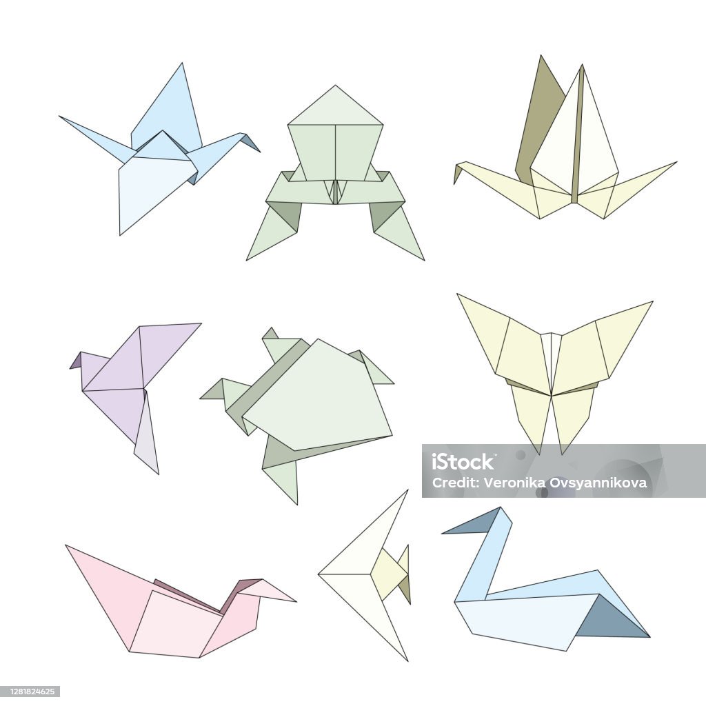 Orgami Vector Origami Vector Ilustration Stock Illustration - Download Image Now ...