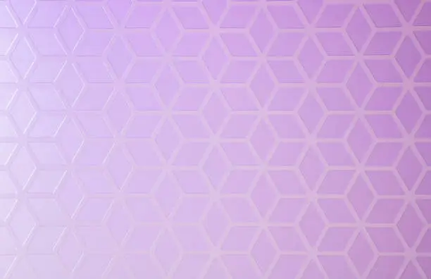 Creative geometric background of rhombus shapes with a purple-lilac gradient.