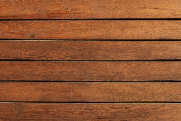 istock Texture of wooden boards background. Close-up 1281830950