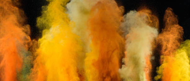istock Explosion of various color powders. 1281832278