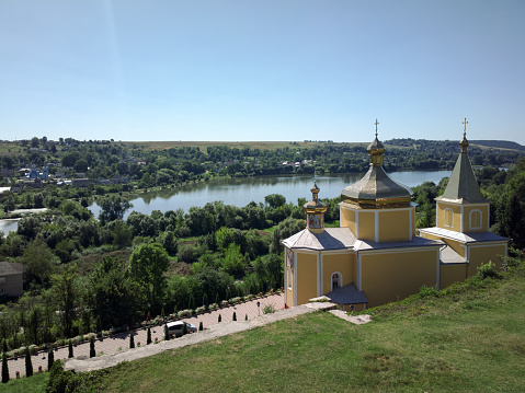 Vyshnivets, Ukraine - July 28, 2016:Church of the Ascension in the village Vyshnivets, Ukraine.