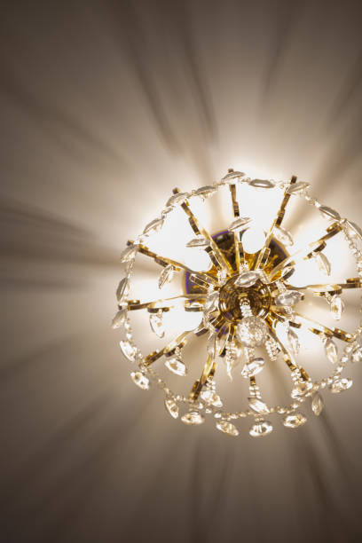 istock crystal chandelier hanging from the ceiling 1281836375