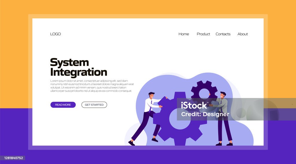 System Integration Concept Vector Illustration For Landing Page ...