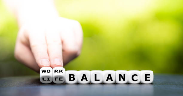 istock Symbol for finding the right work life balance. 1281840866
