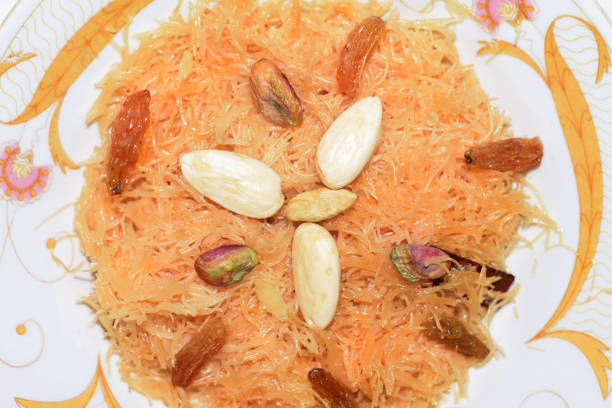 istock Asian Food Plate. Vermicelli, Nuts, Dessert Serving 1281860515