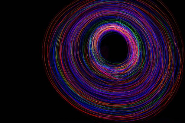 istock Lightpainting Photography Pink Circle 1281861193
