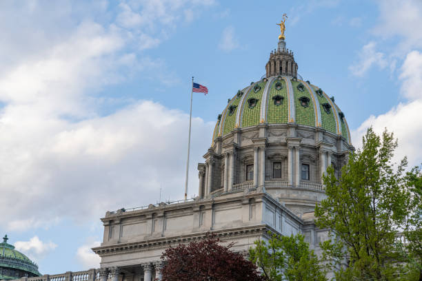 Foto di repertorio del Campidoglio di Harrisburg Pennsylvania - foto stock