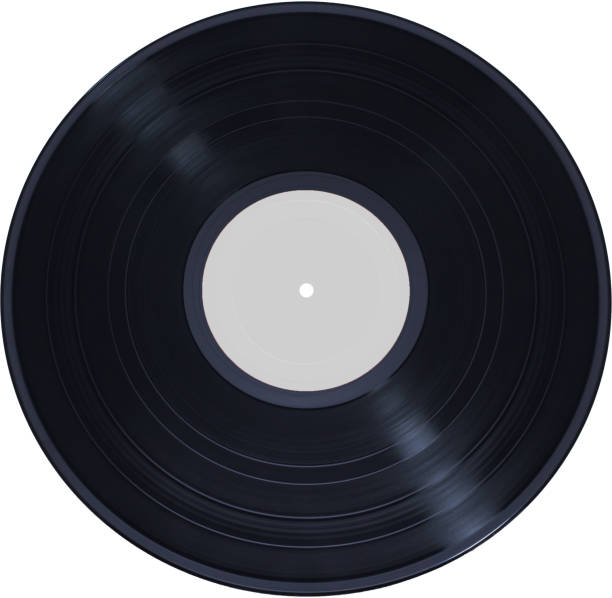 istock Vinyl record on white background, isolated. BLACK LP 1281872165