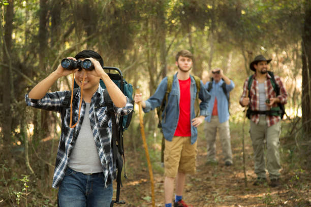 istock Four multi-ethnic guys enjoying a hiking and camping trip. 1281873491