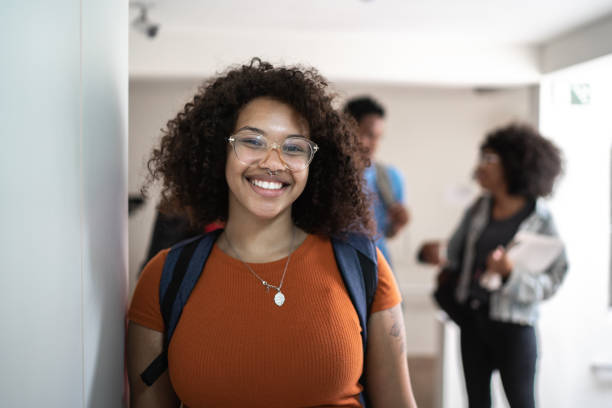 istock Portrait of a student in the university corridor 1281876753