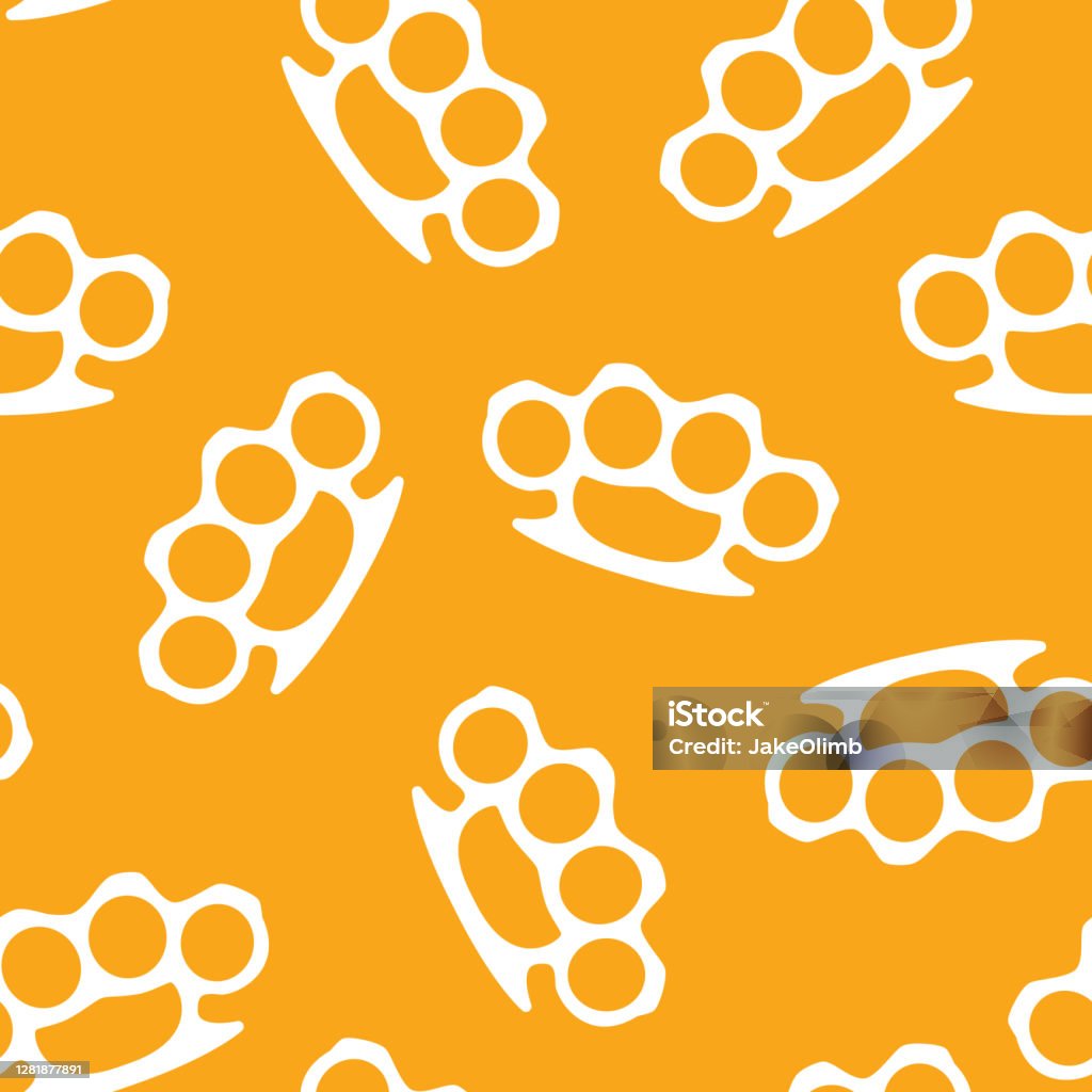 Knuckle Pattern Brass Knuckles Pattern Silhouette Stock Illustration - Download Image ...
