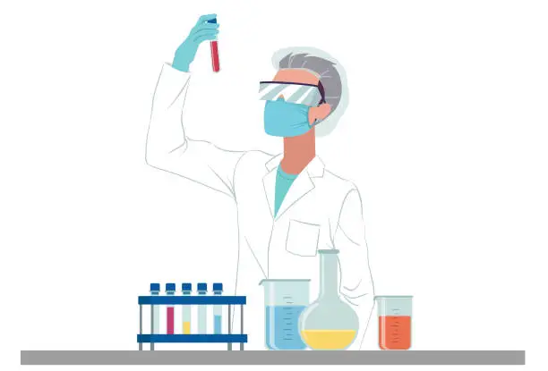 Vector illustration of Scientific Research