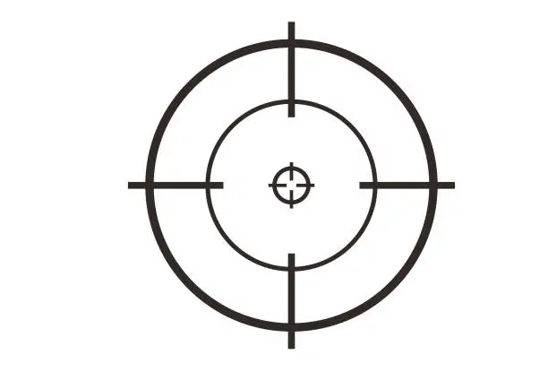 Vector illustration of Crosshair icon