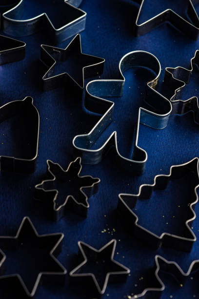 istock Christmas card concept on blue background 1281885383