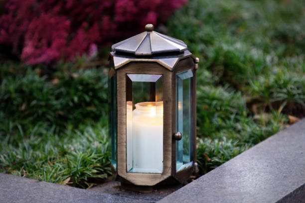 istock Grave lantern made of metal 1281891974