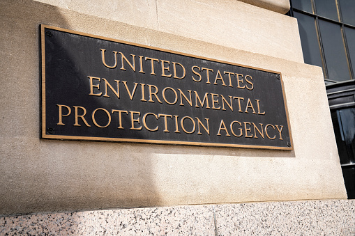 Agencia de Protección Ambiental de la EPA Firmar Foto de Stock photo