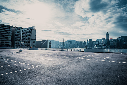 Parking lot in Hong Kong