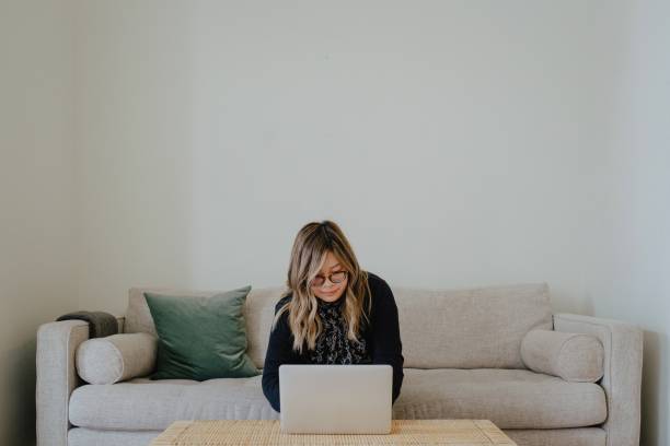 istock Businesswoman works from home 1281894952