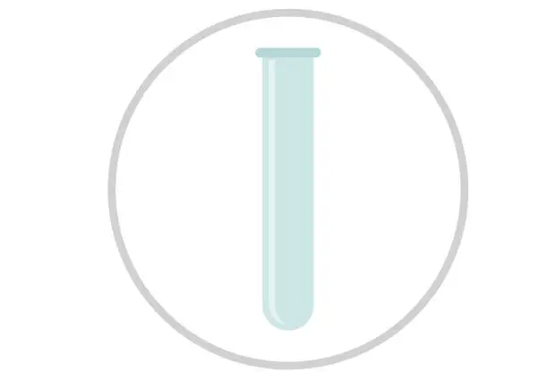 Vector illustration of Laboratory glassware