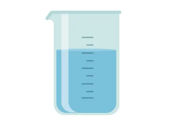 Vector illustration of Laboratory glassware