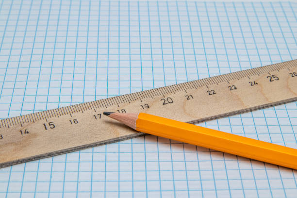 istock A checkered sheet, a simple wooden ruler and a graphite pencil 1281910512