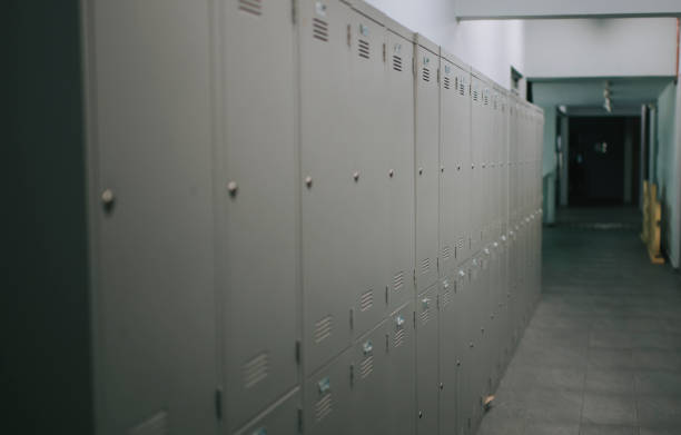 istock Lockers in the college in hallway 1281913439