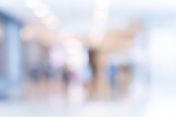istock Abstract Shopping mall background with bokeh 1281913555