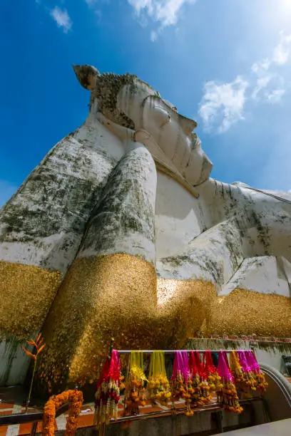 Large Buddha statue at Satue temple in Phra Nakhon Si Ayutthaya province in Thailand