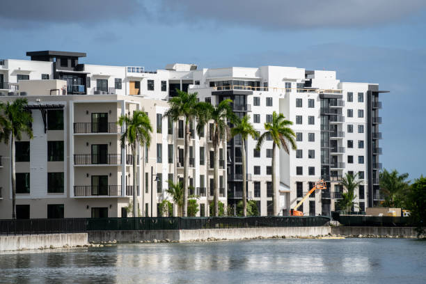 istock Waterfront apartments in Doral Miami FL USA 1281920499