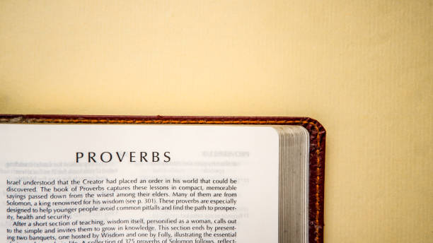 istock Open pages of the bible background (book of Proverbs) 1281923832
