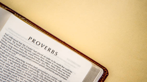 istock Open pages of the bible background (book of Proverbs) 1281923861