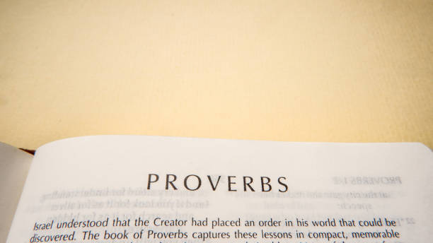 istock Open pages of the bible background (book of Proverbs) 1281923914