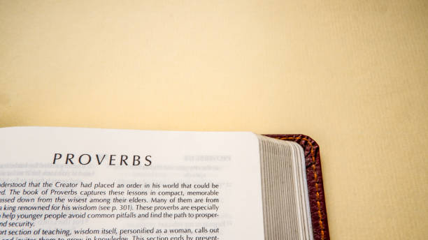 istock Open pages of the bible background (book of Proverbs) 1281923944