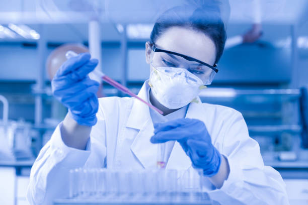 istock Female scientist working in the laboratory. 1281926440