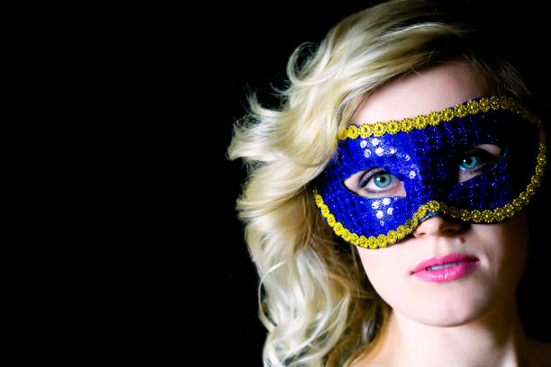 istock Woman in blue eye mask 1281931051
