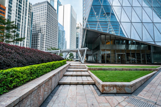 town square in central district, hong kong - shingle bank imagens e fotografias de stock