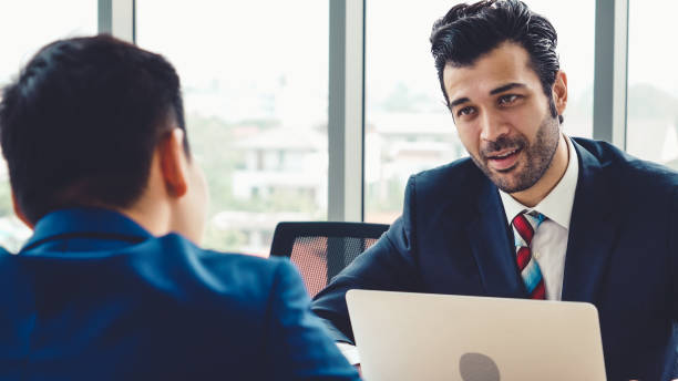 istock Job seeker in job interview meeting with manager 1281934762
