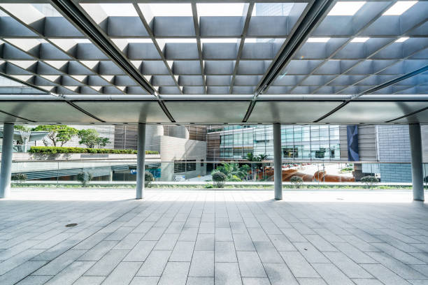 istock Footbridge toward central district of Hong Kong 1281936775