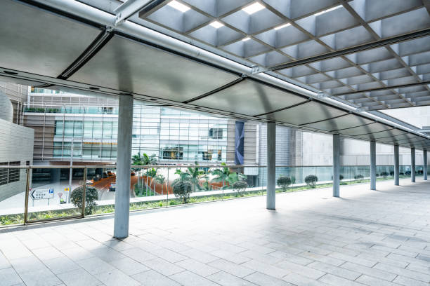 istock Footbridge toward central district of Hong Kong 1281936780