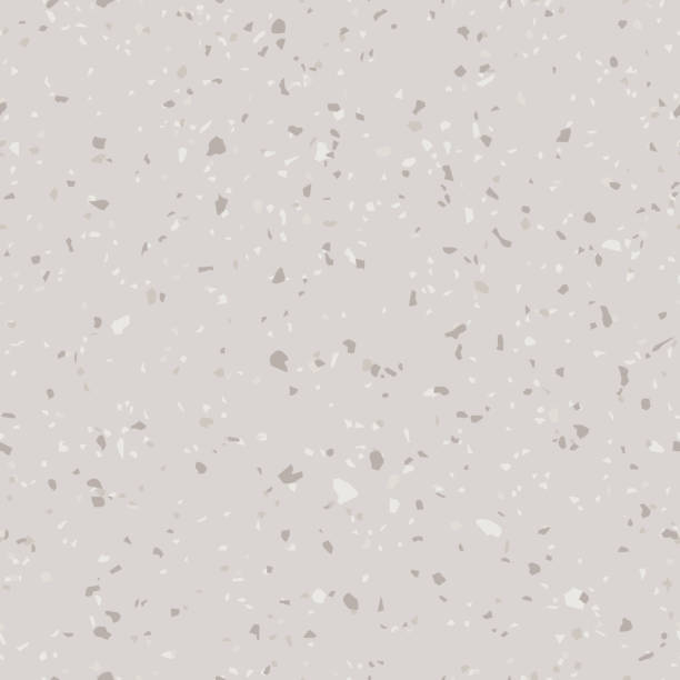 ilustrações de stock, clip art, desenhos animados e ícones de vector floor texture. terrazzo flooring seamless pattern. beige and gray colors - cement backgrounds building exterior color image