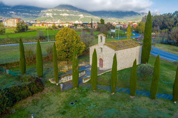 Romanesque church of sant antoni de codines centelles SXIII Catalonia Spain