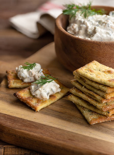 istock Creamy jalapeno dip with crackers 1281962782