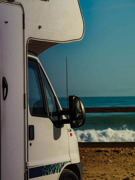 istock Rv motor home camping on beach 1281962828