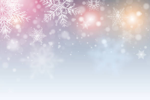 Christmas background with snowflakes Christmas background with snowflakes, winter snow background, vector illustration vacation stock illustrations