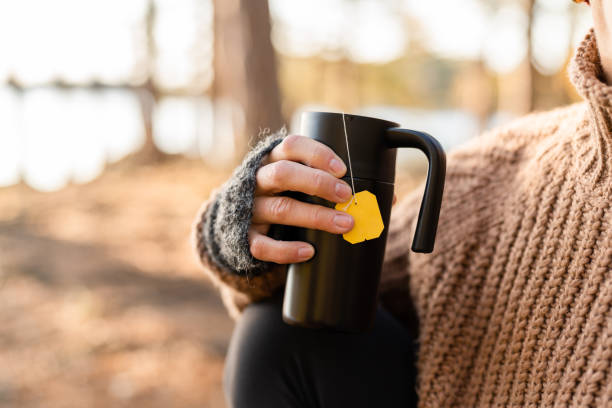 istock Drinking Tea and Enjoying Nature in Autumn 1281966469