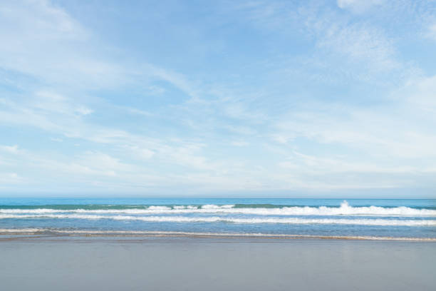 istock Wave & Sand beach background , holiday or relax in summer backgrond concept. 1281974488
