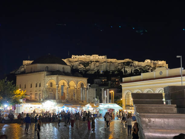 istock Monastiraki Square At Night, Athens 1281983410