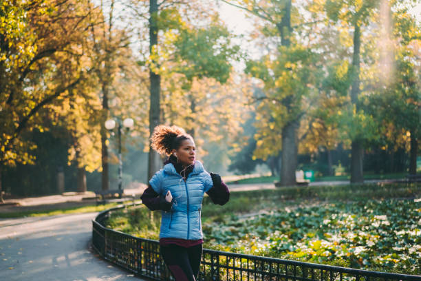 istock Jogging in autumn park 1281985717
